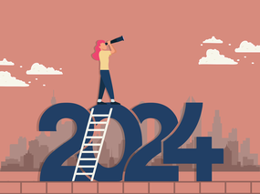 2024年目标卡通插画设计图片